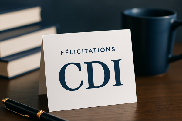 Félicitations pour un CDI ! idées et exemples