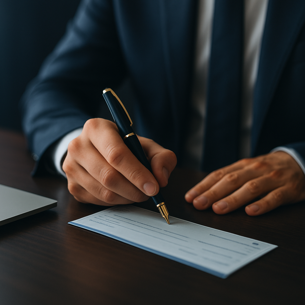 Comment remplir un chèque ?