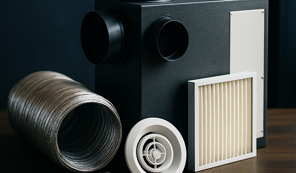 Quels sont les différents composants d'une VMC à double flux